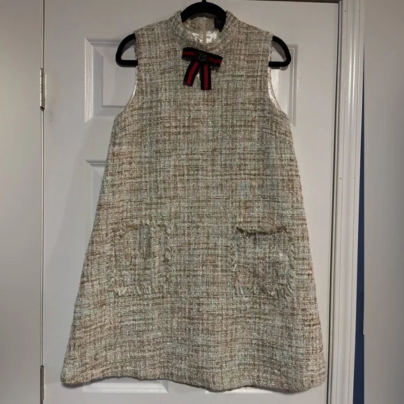 Gracia Metallic Tweed Sleeveless Dress, size Medium - Picture 3 of 9